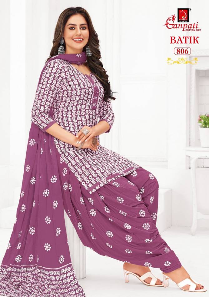 Patiyala Vol 8 By Ganpati Batik Printed Cotton Dress Material Wholesalers In Delhi
